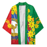 Afro Eritrea New Year Personalized Kimono Enkutatash Adey Abeba Flower Art