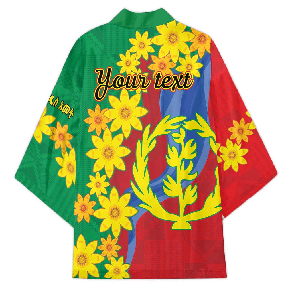 Afro Eritrea New Year Personalized Kimono Enkutatash Adey Abeba Flower Art