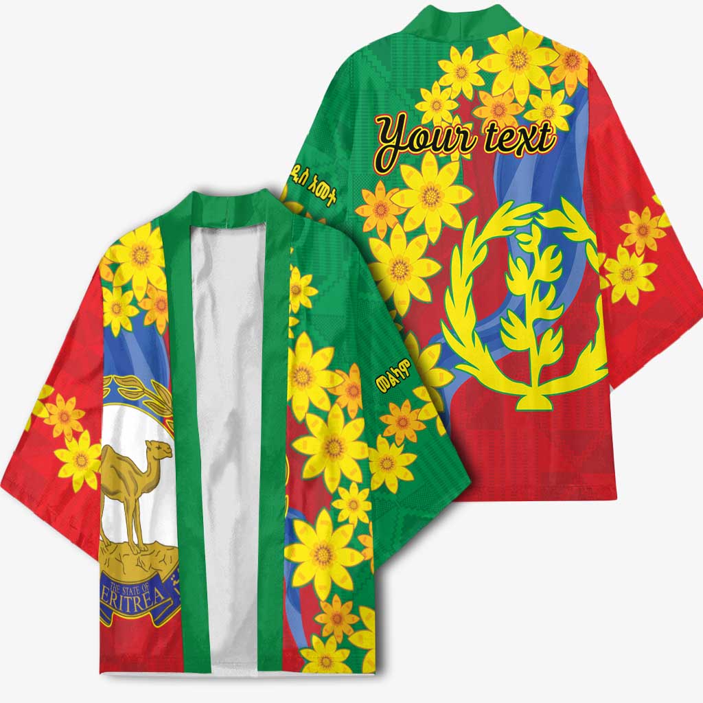 Afro Eritrea New Year Personalized Kimono Enkutatash Adey Abeba Flower Art