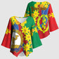 Afro Eritrea New Year Personalized Kimono Sleeve Blouse Enkutatash Adey Abeba Flower Art
