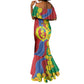 Afro Eritrea New Year Personalized Mermaid Dress Enkutatash Adey Abeba Flower Art