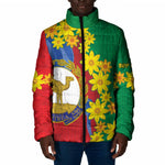 Afro Eritrea New Year Personalized Padded Jacket Enkutatash Adey Abeba Flower Art