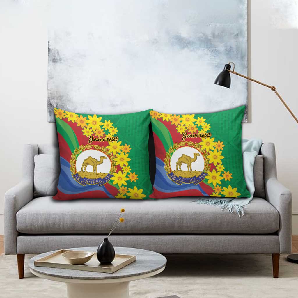 Afro Eritrea New Year Personalized Pillow Cover Enkutatash Adey Abeba Flower Art