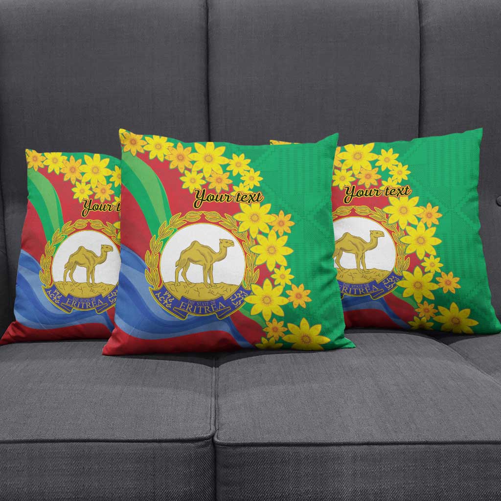 Afro Eritrea New Year Personalized Pillow Cover Enkutatash Adey Abeba Flower Art