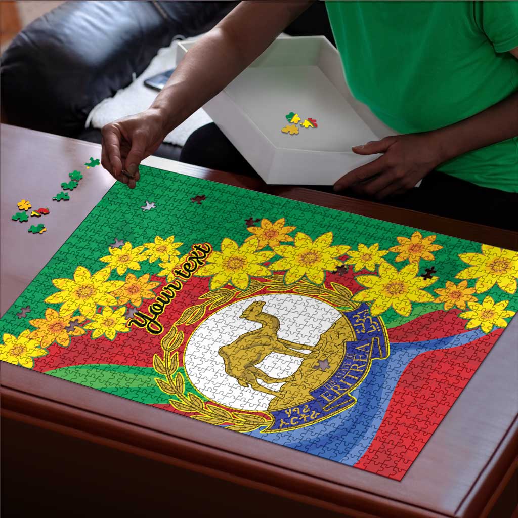 Afro Eritrea New Year Personalized Puzzle Enkutatash Adey Abeba Flower Art