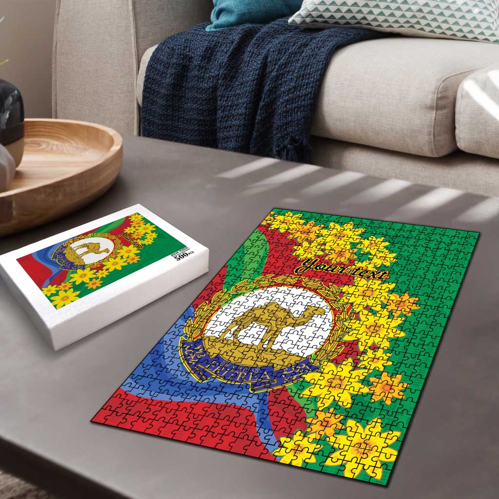 Afro Eritrea New Year Personalized Puzzle Enkutatash Adey Abeba Flower Art