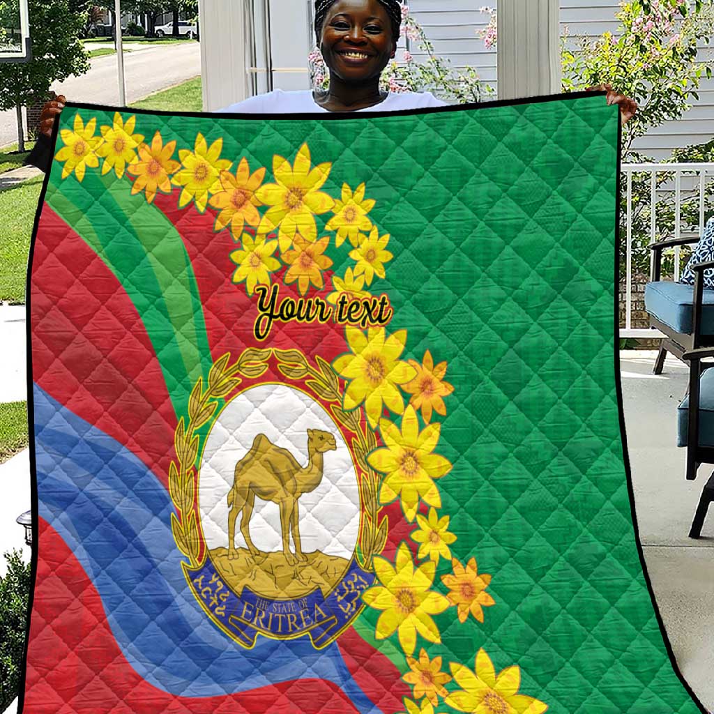 Afro Eritrea New Year Personalized Quilt Enkutatash Adey Abeba Flower Art