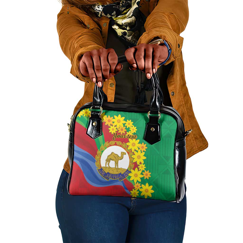 Afro Eritrea New Year Personalized Shoulder Handbag Enkutatash Adey Abeba Flower Art