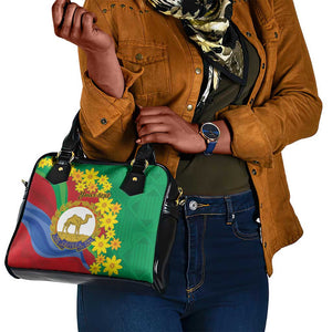 Afro Eritrea New Year Personalized Shoulder Handbag Enkutatash Adey Abeba Flower Art