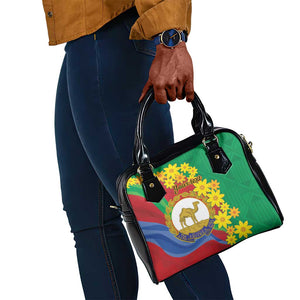 Afro Eritrea New Year Personalized Shoulder Handbag Enkutatash Adey Abeba Flower Art