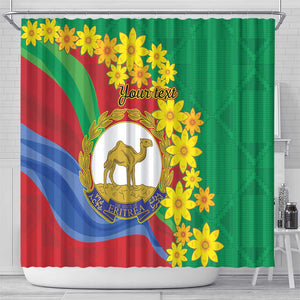 Afro Eritrea New Year Personalized Shower Curtain Enkutatash Adey Abeba Flower Art