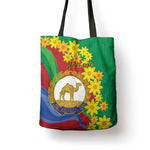 Afro Eritrea New Year Personalized Tote Bag Enkutatash Adey Abeba Flower Art