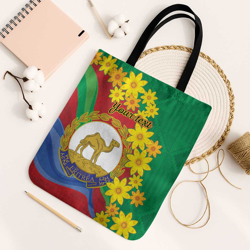 Afro Eritrea New Year Personalized Tote Bag Enkutatash Adey Abeba Flower Art