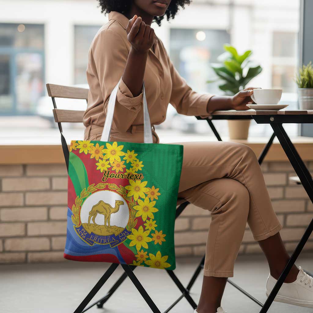 Afro Eritrea New Year Personalized Tote Bag Enkutatash Adey Abeba Flower Art