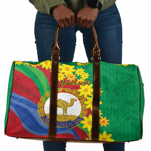 Afro Eritrea New Year Personalized Travel Bag Enkutatash Adey Abeba Flower Art