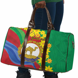 Afro Eritrea New Year Personalized Travel Bag Enkutatash Adey Abeba Flower Art