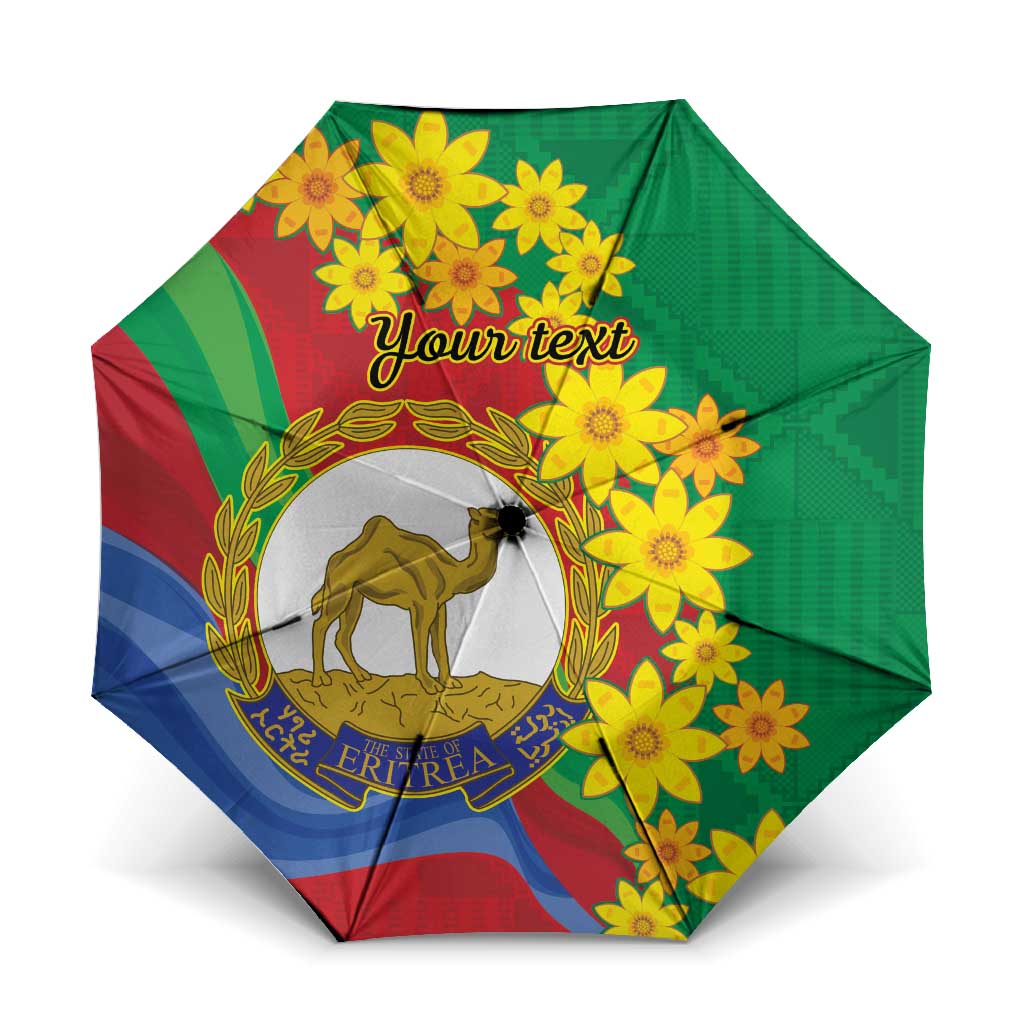 Afro Eritrea New Year Personalized Umbrella Enkutatash Adey Abeba Flower Art