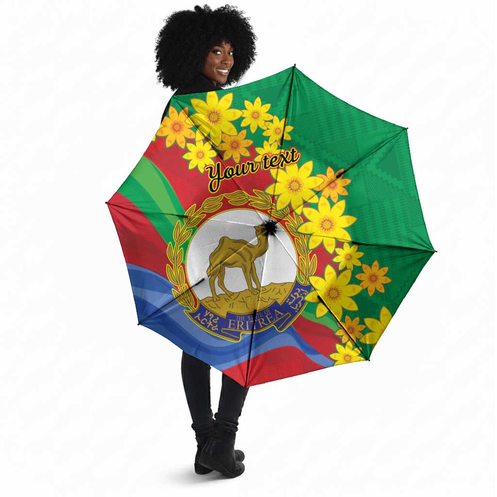 Afro Eritrea New Year Personalized Umbrella Enkutatash Adey Abeba Flower Art