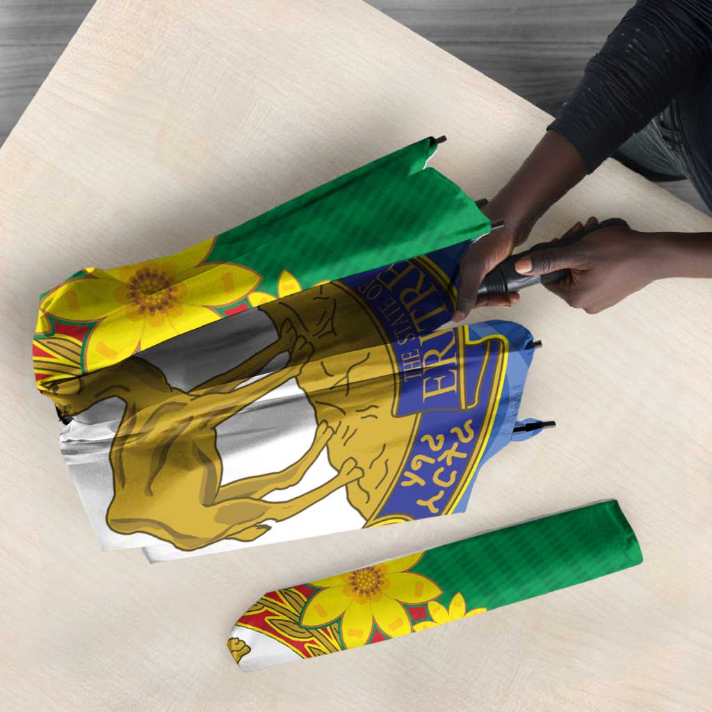 Afro Eritrea New Year Personalized Umbrella Enkutatash Adey Abeba Flower Art