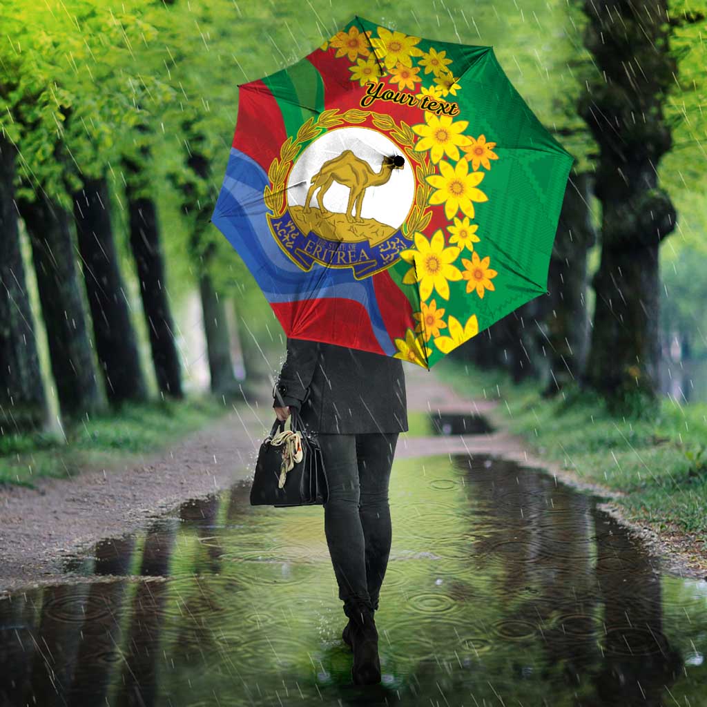Afro Eritrea New Year Personalized Umbrella Enkutatash Adey Abeba Flower Art