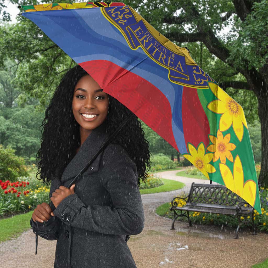 Afro Eritrea New Year Personalized Umbrella Enkutatash Adey Abeba Flower Art