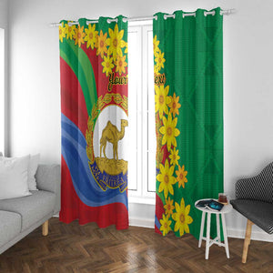 Afro Eritrea New Year Personalized Window Curtain Enkutatash Adey Abeba Flower Art