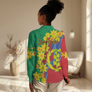 Afro Eritrea New Year Personalized Women Casual Shirt Enkutatash Adey Abeba Flower Art