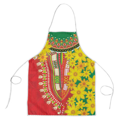 Afro Ethiopian New Year Apron Enkutatash Adey Abeba Flower Art