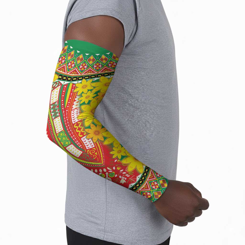 Afro Ethiopian New Year Arm Sleeves Enkutatash Adey Abeba Flower Art