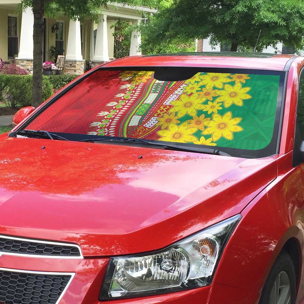 Afro Ethiopian New Year Auto Sun Shade Enkutatash Adey Abeba Flower Art