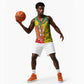 Afro Ethiopian New Year Basketball Jersey Enkutatash Adey Abeba Flower Art LT9