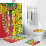 Afro Ethiopian New Year Bathroom Set Enkutatash Adey Abeba Flower Art