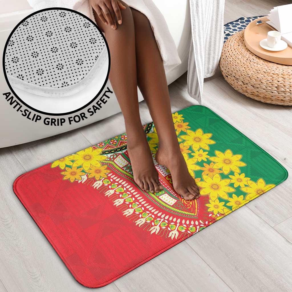 Afro Ethiopian New Year Bathroom Set Enkutatash Adey Abeba Flower Art