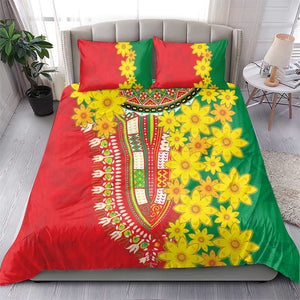 Afro Ethiopian New Year Bedding Set Enkutatash Adey Abeba Flower Art