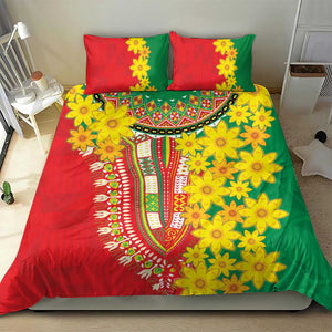 Afro Ethiopian New Year Bedding Set Enkutatash Adey Abeba Flower Art