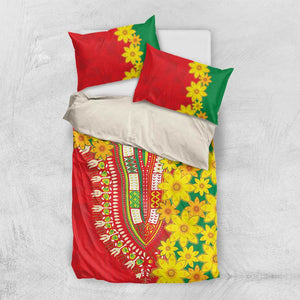 Afro Ethiopian New Year Bedding Set Enkutatash Adey Abeba Flower Art