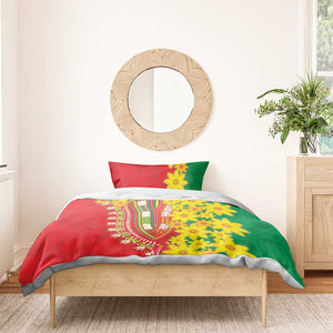 Afro Ethiopian New Year Bedding Set Enkutatash Adey Abeba Flower Art