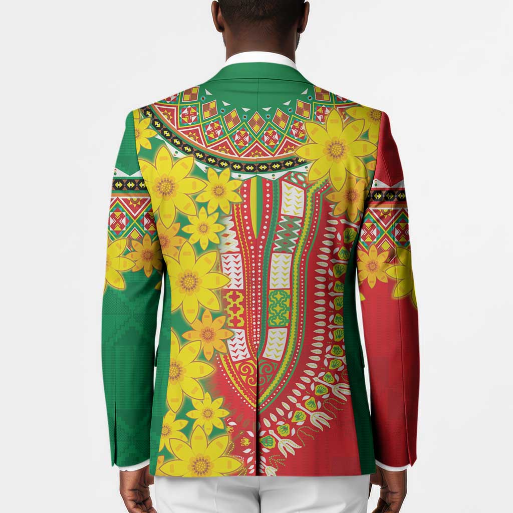 Afro Ethiopian New Year Blazer Enkutatash Adey Abeba Flower Art