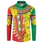Afro Ethiopian New Year Button Sweatshirt Enkutatash Adey Abeba Flower Art