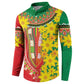 Afro Ethiopian New Year Button Sweatshirt Enkutatash Adey Abeba Flower Art