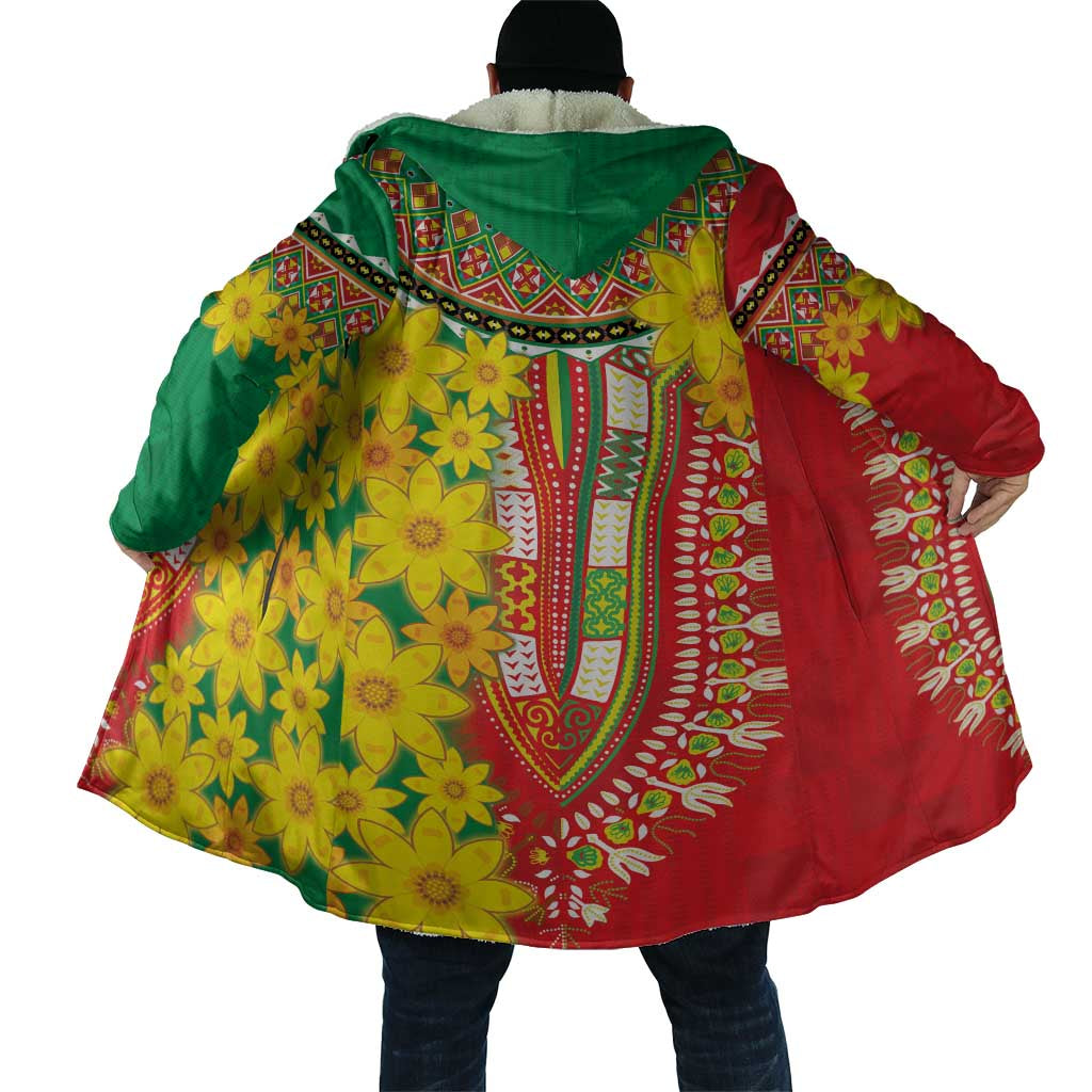 Afro Ethiopian New Year Cloak Enkutatash Adey Abeba Flower Art