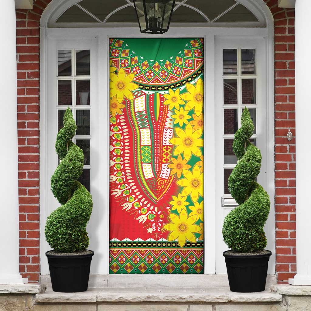 Afro Ethiopian New Year Door Cover Enkutatash Adey Abeba Flower Art