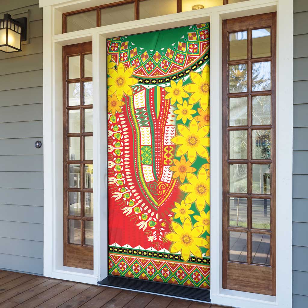 Afro Ethiopian New Year Door Cover Enkutatash Adey Abeba Flower Art