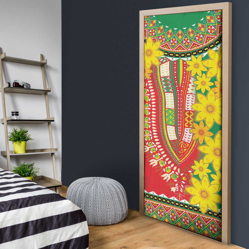 Afro Ethiopian New Year Door Cover Enkutatash Adey Abeba Flower Art