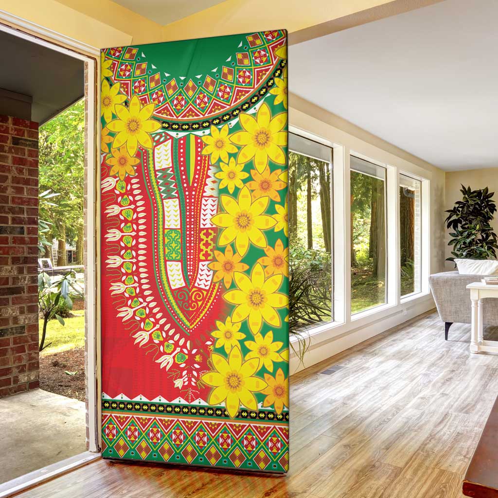 Afro Ethiopian New Year Door Cover Enkutatash Adey Abeba Flower Art