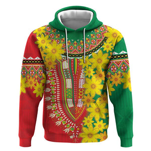 Afro Ethiopian New Year Hoodie Enkutatash Adey Abeba Flower Art