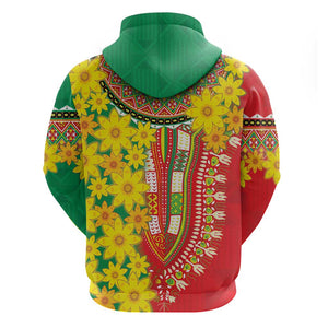 Afro Ethiopian New Year Hoodie Enkutatash Adey Abeba Flower Art