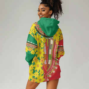 Afro Ethiopian New Year Hoodie Dress Enkutatash Adey Abeba Flower Art