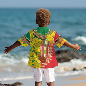 Afro Ethiopian New Year Kid Hawaiian Shirt Enkutatash Adey Abeba Flower Art