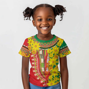 Afro Ethiopian New Year Kid T shirt Enkutatash Adey Abeba Flower Art